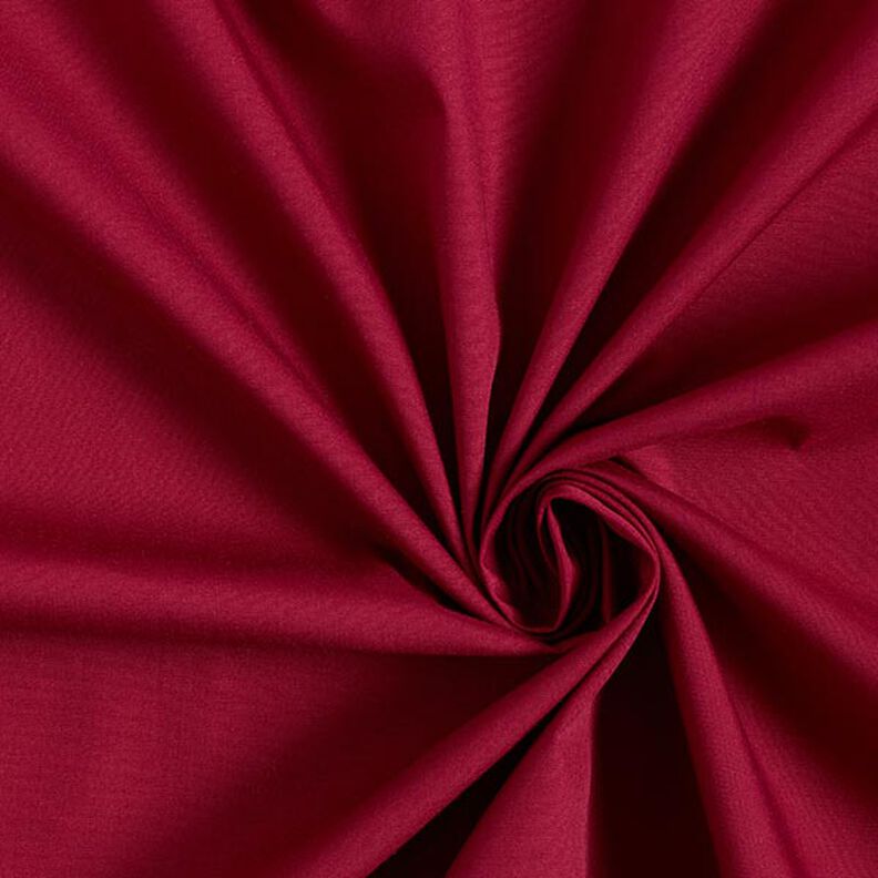 Tissu en polyester et coton mélangés, facile d’entretien – rouge bordeaux,  image number 1
