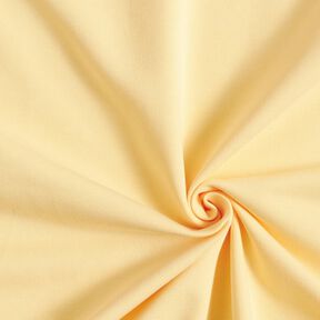 French Terry léger uni – jaune vanille, 