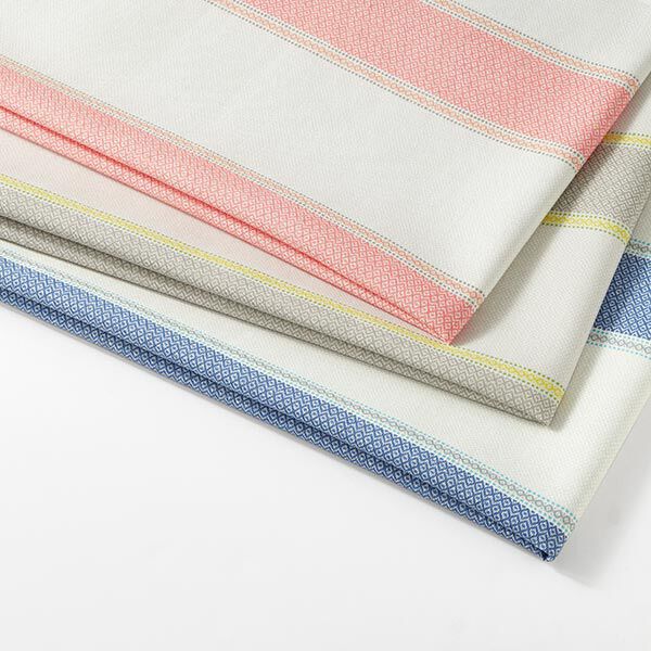 Tissu d’extérieur Canvas Rayures – gris/jaune, image number 7