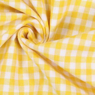Tissu en coton Vichy - 0,5 cm – jaune, 