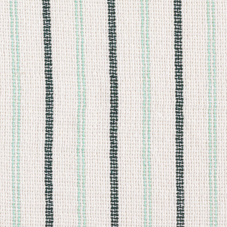 Tissu de coton Structure quadrillée à rayures verticales – blanc/menthe poivrée,  image number 1