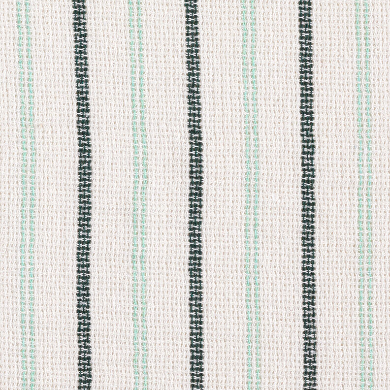 Tissu de coton Structure quadrillée à rayures verticales – blanc/menthe poivrée,  image number 1