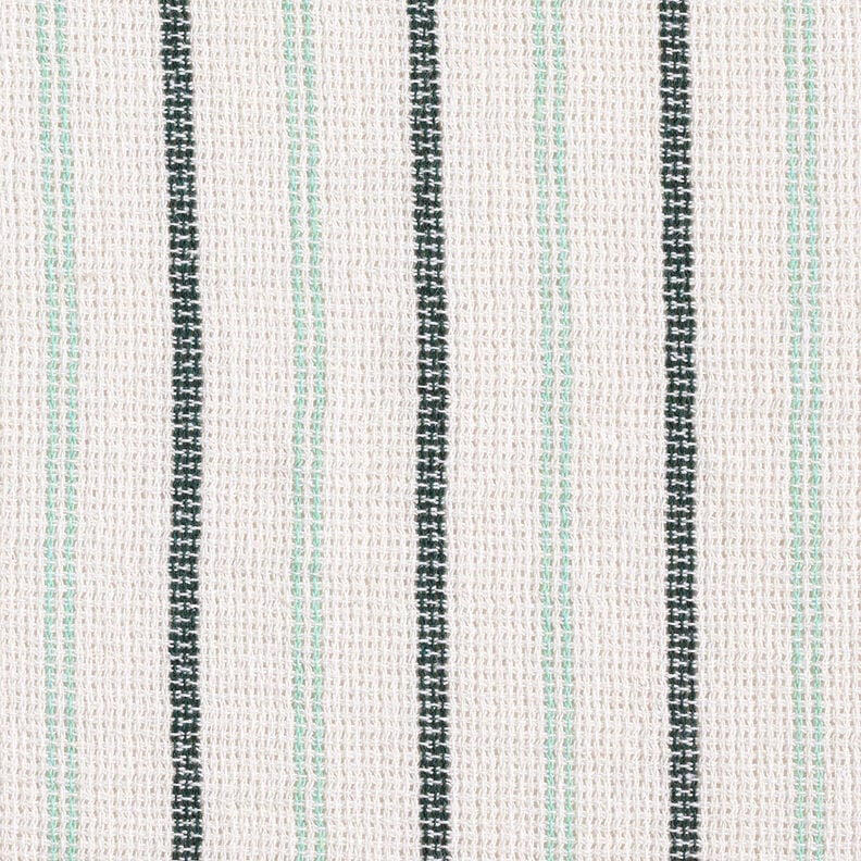 Tissu de coton Structure quadrillée à rayures verticales – blanc/menthe poivrée, image number 1