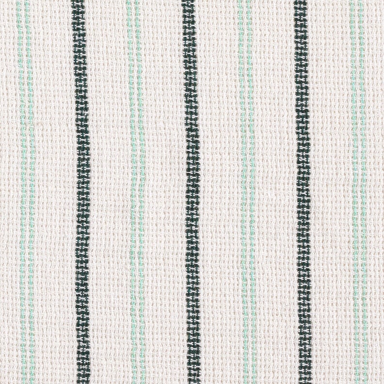 Tissu de coton Structure quadrillée à rayures verticales – blanc/menthe poivrée,  image number 1