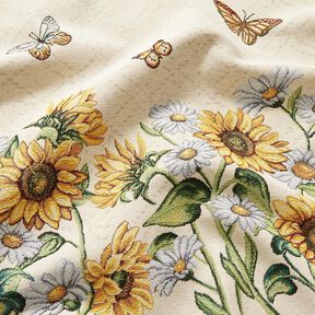 panneau décoratif Gobelin Sonnenblumen – beige clair/jaune soleil, 