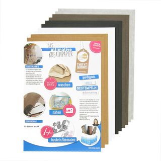 SnapPap Assortiment de papier imitation cuir,10xA4, 