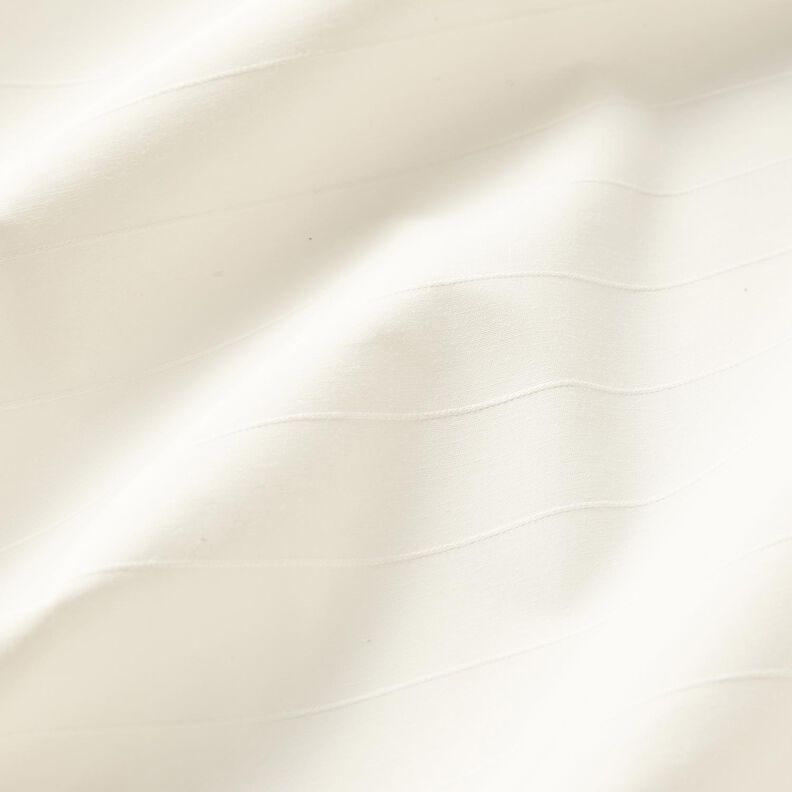 Tissu pour chemise en viscose mélangée à rayures – blanc, image number 2
