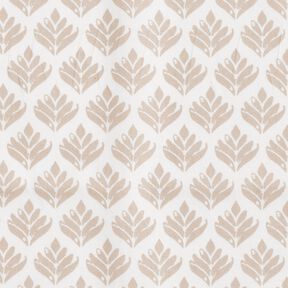 Coton enduit Sujets abstraits – blanc/noix de cajou, 