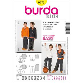 Tenue de jogging, Burda 9672, 