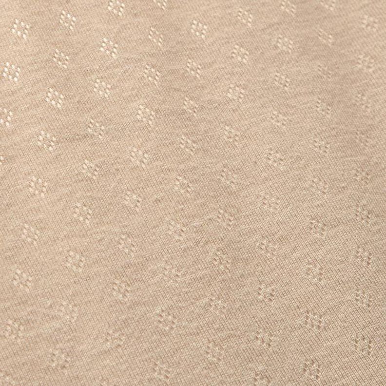 Jersey finement tricoté à motif ajouré – beige,  image number 3