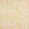 Tissu de décoration Semi-panama motif rayé abstrait – moutarde/nature,  thumbnail number 1