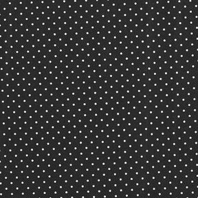 Coton enduit petits pois – noir, 