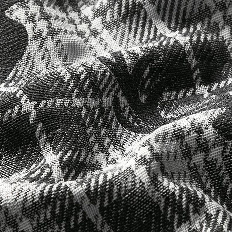 Tissu de décoration Gobelin Tête de cerf – anthracite/argent,  image number 2