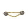 Set de boutons métalliques avec chaîne - dor métalliqueé,  thumbnail number 1