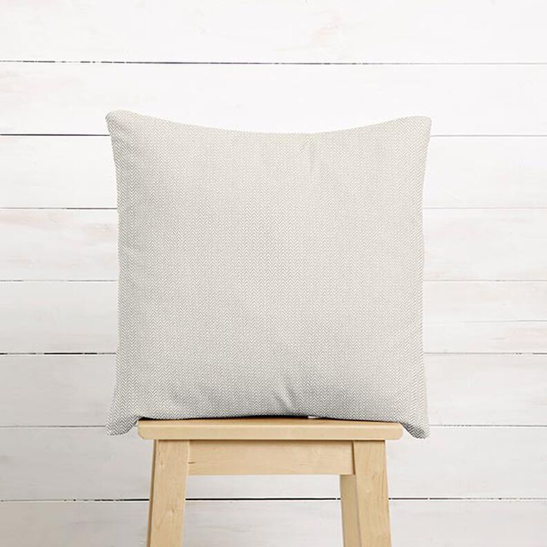 Tissu de décoration Jacquard Chevron discret – beige foncé,  image number 6