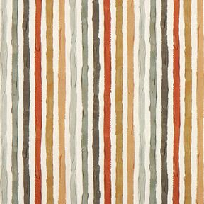 Tissu de décoration Semi-panama rayures peintes – nature/marron, 