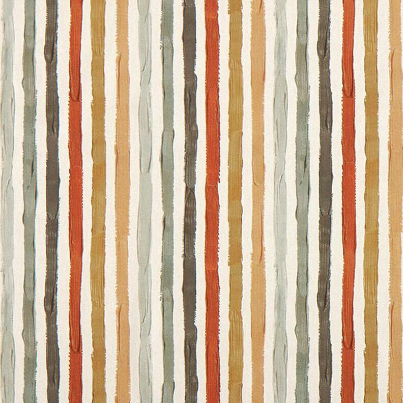 Tissu de décoration Semi-panama rayures peintes – nature/marron,  image number 1