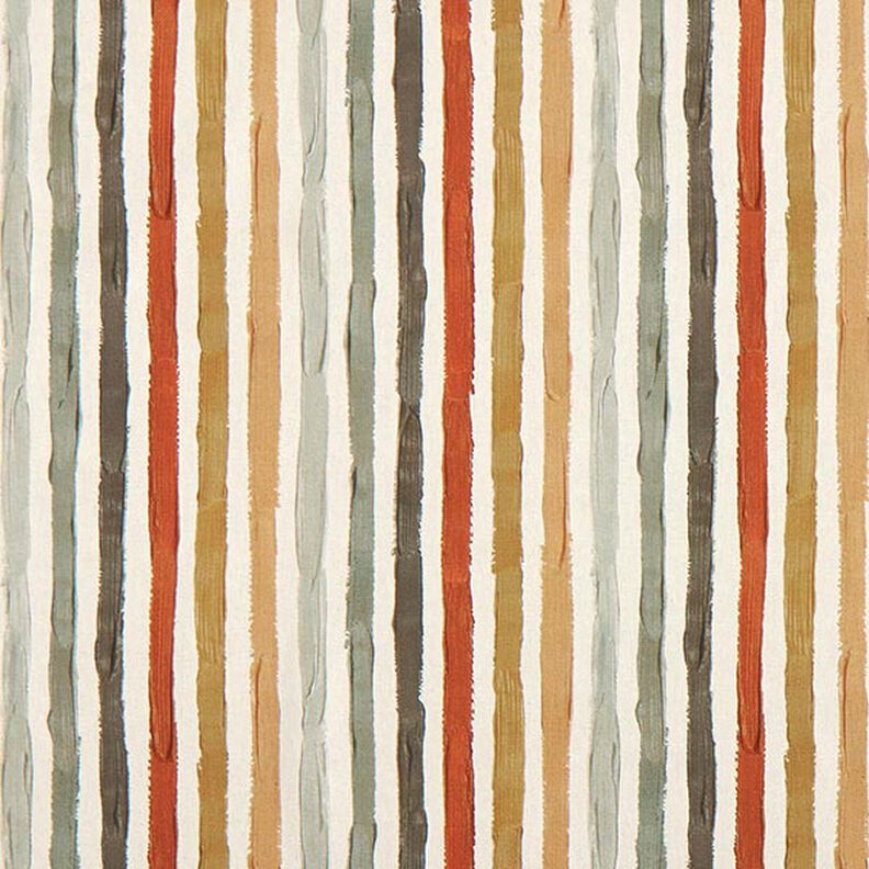 Tissu de décoration Semi-panama rayures peintes – nature/marron,  image number 1