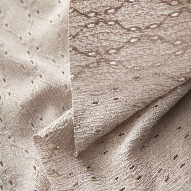 Jersey Krinkel à broderie anglaise – anémone,  image number 3