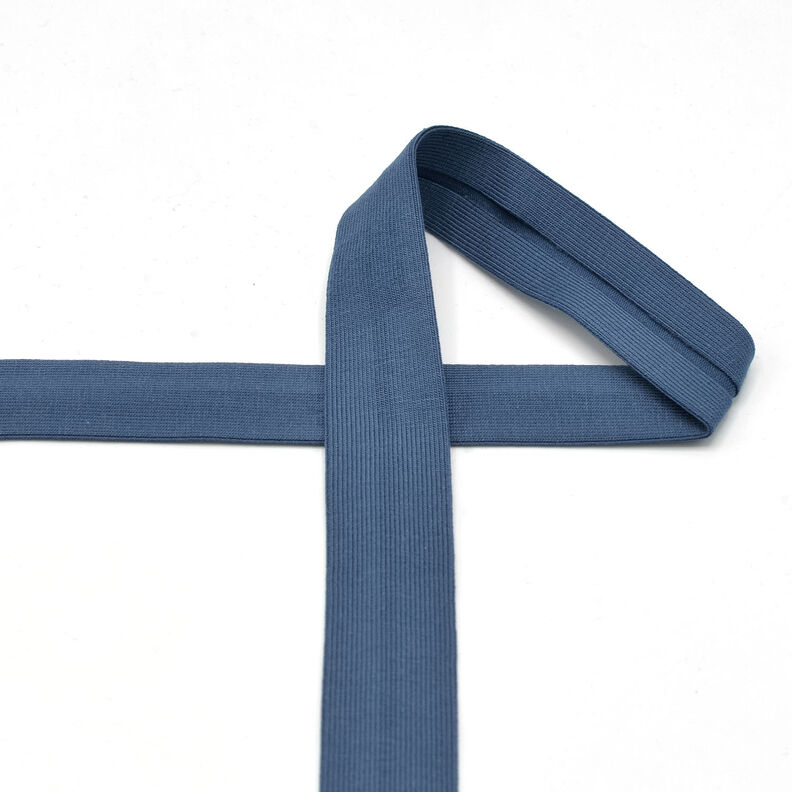 Biais Jersey coton [20 mm] – bleu jean,  image number 2