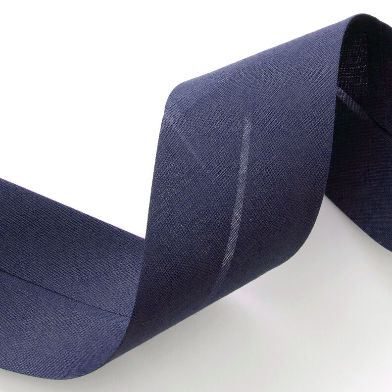 Biais Polycotton [50 mm] – bleu marine,  image number 2