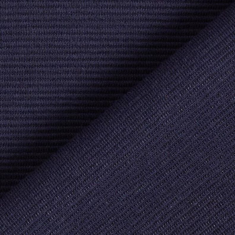 Jersey côtelé ottoman uni – bleu marine,  image number 4