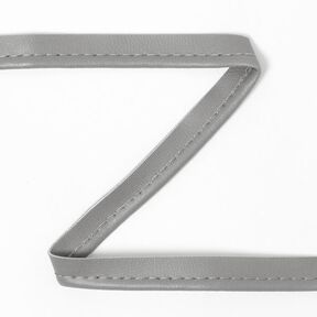 Galon passepoil en similicuir - gris, 