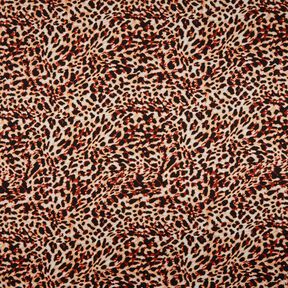 Jersey viscose Petit imprimé léopard – terre cuite/abricot, 