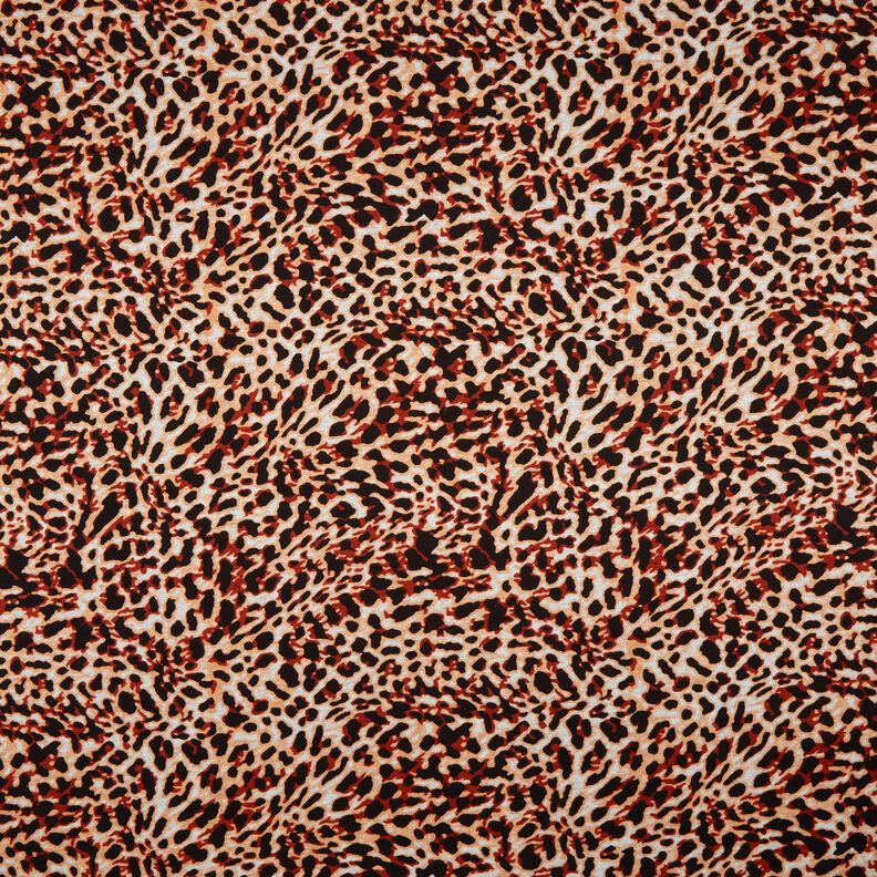 Jersey viscose Petit imprimé léopard – terre cuite/abricot,  image number 1