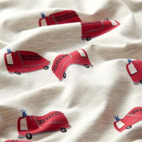 Jersey coton Camions de pompiers | by Poppy – nature, 