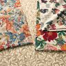 Tissu de décoration Semi-panama Fleurs et baies – nature/caramel,  thumbnail number 5