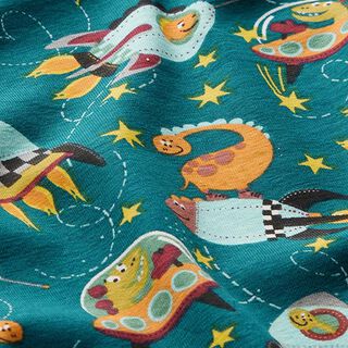 Jersey coton Dinosaures dans l’espace – pétrole, 