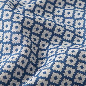 Tissu d'extérieur jacquard Losanges – bleu, 