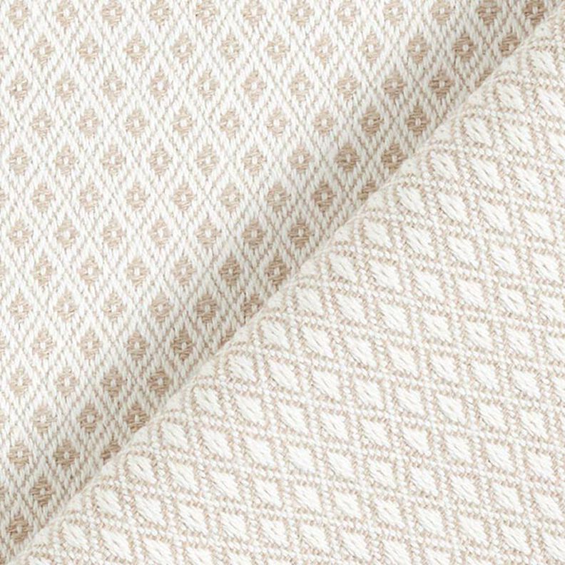 Tissu de décoration Jacquard Petits losanges – beige foncé,  image number 3