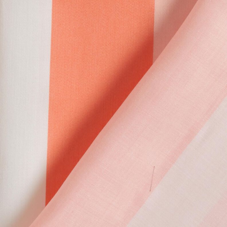 Tissu pour chemisier Grandes rayures horizontales – corail/rose clair, image number 4