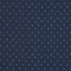 Mélange coton et denim dobby – bleu nuit, 