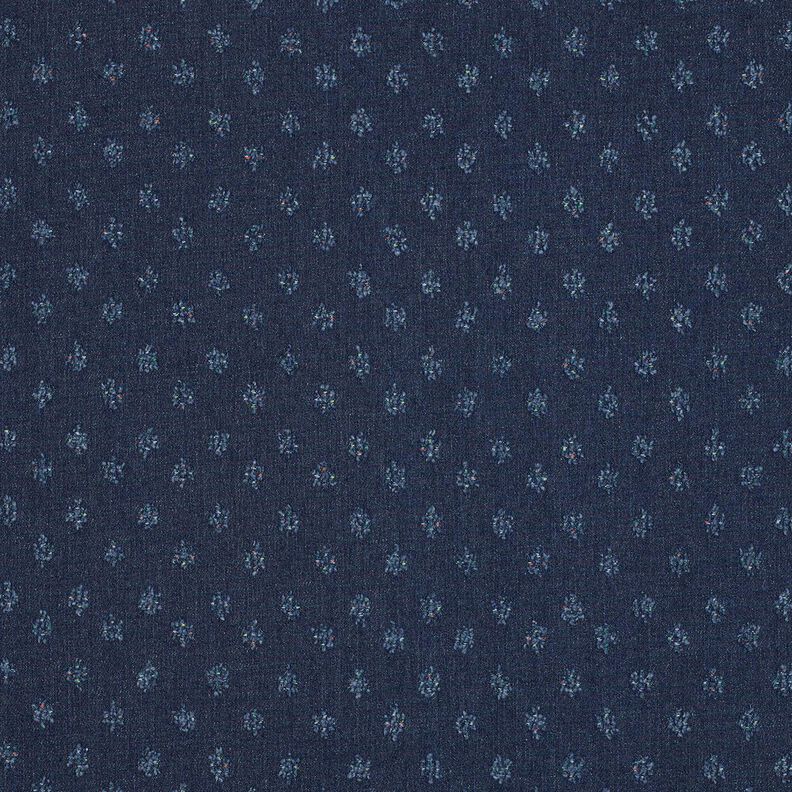 Mélange coton et denim dobby – bleu nuit, image number 1