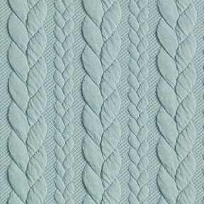 Jersey jacquard Cloqué Torsades – menthe, 