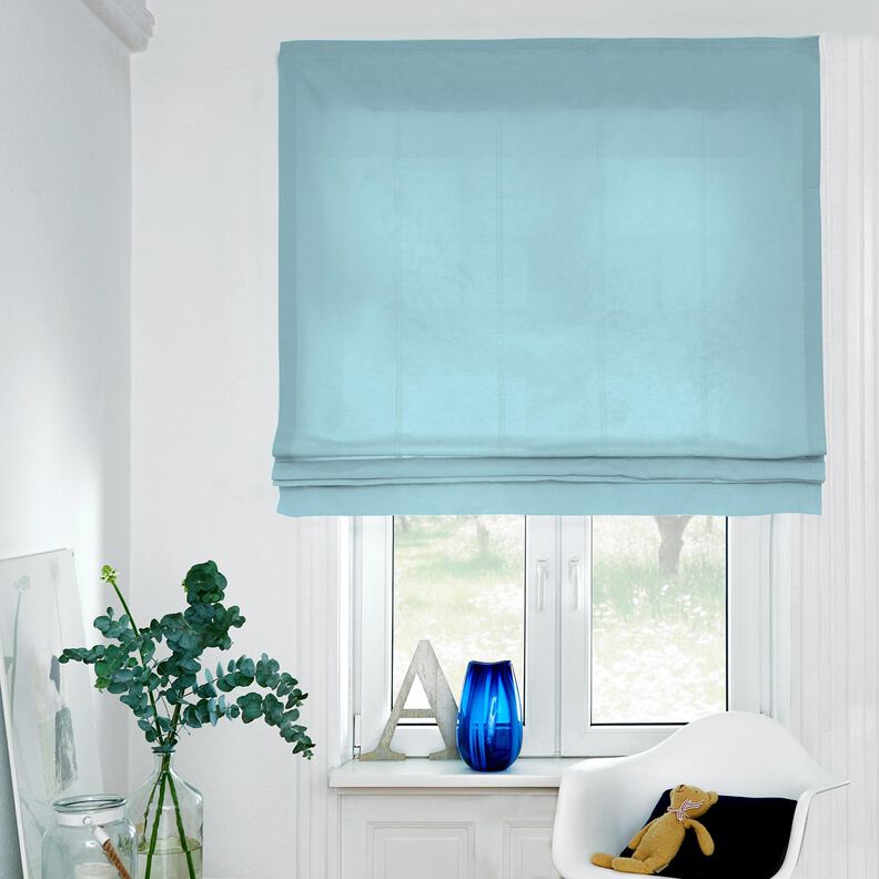 Pur lin lourd Uni – bleu clair,  image number 5