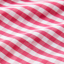 Soie à ballons carreaux Vichy – rose vif/blanc, 