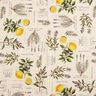 Tissu de décoration Semi-panama Herbes aromatiques – nature/jaune,  thumbnail number 1