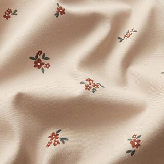 Velours milleraies Petites fleurs dispersées | by Poppy – sable, 