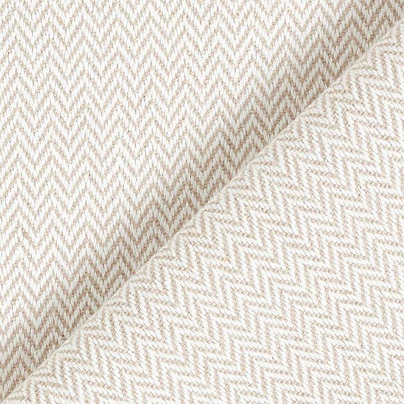 Tissu de décoration Jacquard Chevron discret – beige foncé,  image number 3