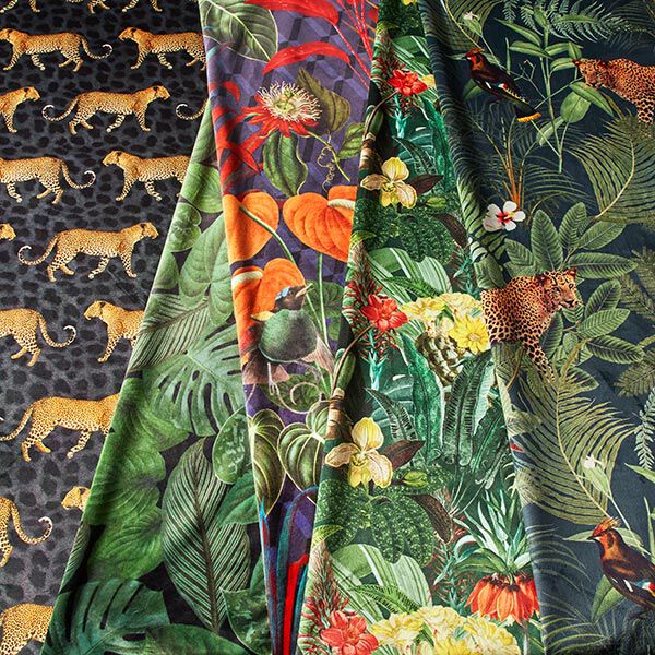 Velours de décoration Premium Jungle sombre,  image number 6