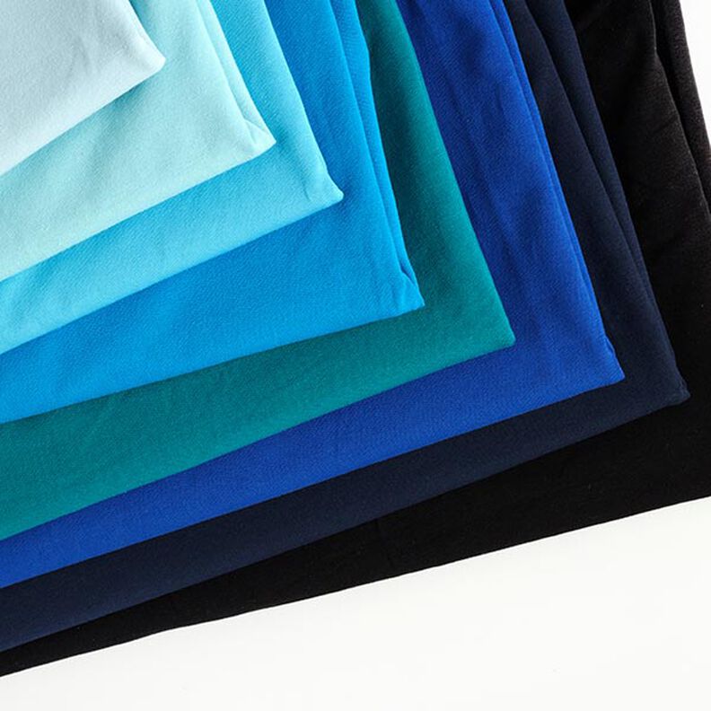 Jersey coton Medium Uni – noir,  image number 5