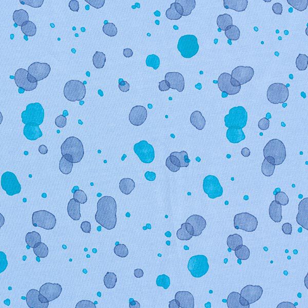 French Terry Sweat d’été Taches d'aquarelle | PETIT CITRON – bleu clair, image number 1