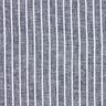 Mélange lin coton Larges rayures – bleu nuit/blanc,  thumbnail number 1