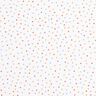 Tissu de décoration Satin de coton Petits points colorés – blanc,  thumbnail number 1