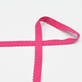 Biais élastique dentelle [20 mm] – rose intense, 