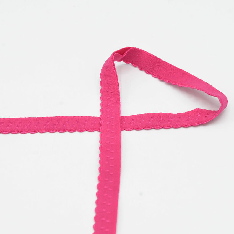 Biais élastique dentelle [20 mm] – rose intense,  image number 1
